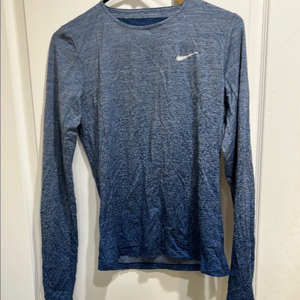 Nike blue longe sleeve top S
